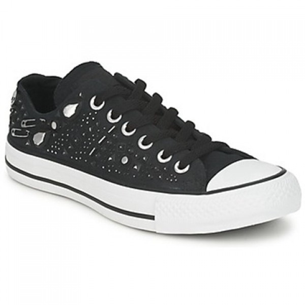 Converse All Star Rhinestone Hardware Ox Black Women's Shoes