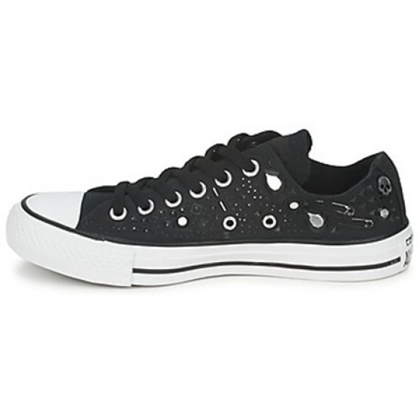 Converse All Star Rhinestone Hardware Ox Black Women's Shoes