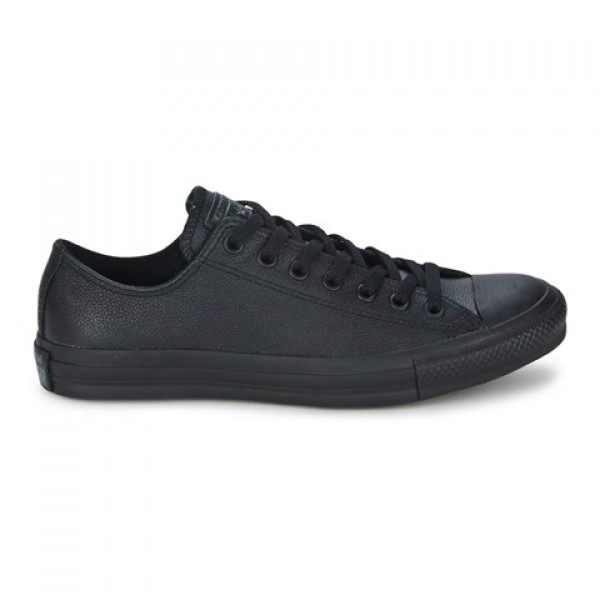 Converse All Star Leather Ox Black Women's Shoes
