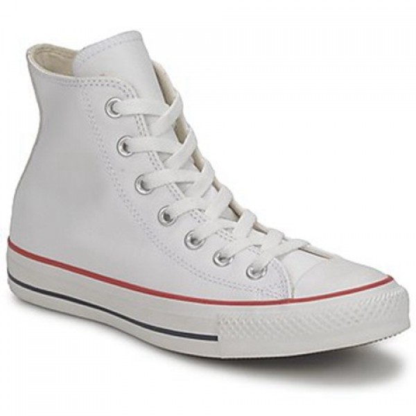 Converse All Star Leather Hi White Men's Shoes