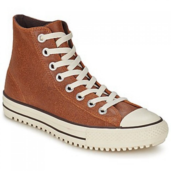 Converse All Star Boot Vintage Leather Hi Brown Men's Shoes