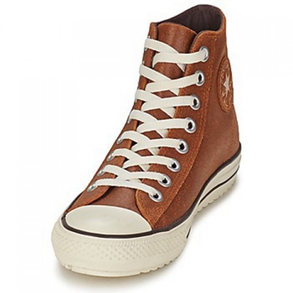 Converse All Star Boot Vintage Leather Hi Brown Men's Shoes