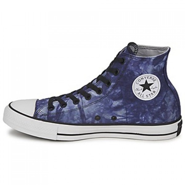 Converse All Star Tie Dye Hi Blue Tie White Men's Shoes
