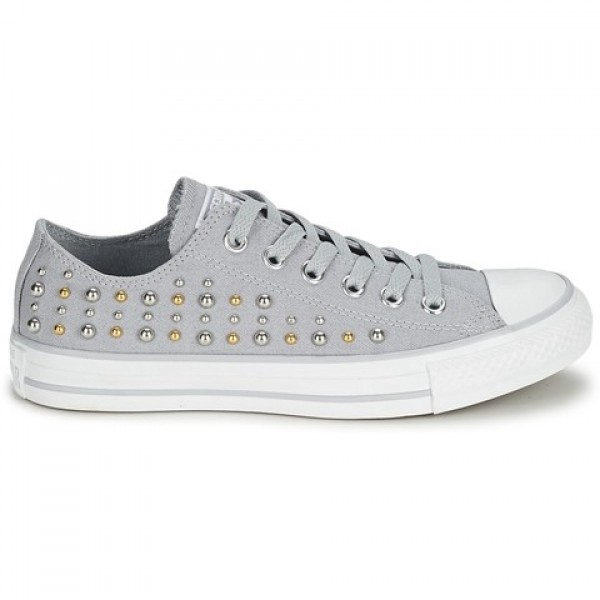 Converse All Star Studs Ox Grey Women's Shoes