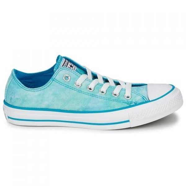 Converse All Star Tie Dye Ox Turquoise White Women's Shoes