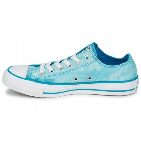 Converse All Star Tie Dye Ox Turquoise White Women's Shoes