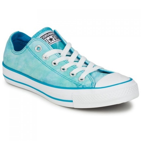 Converse All Star Tie Dye Ox Turquoise White Women's Shoes