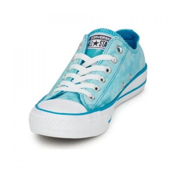 Converse All Star Tie Dye Ox Turquoise White Women's Shoes