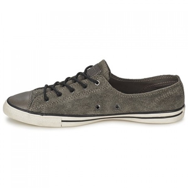 Converse All Star Fancy Leather Ox Anthracite Women's Shoes