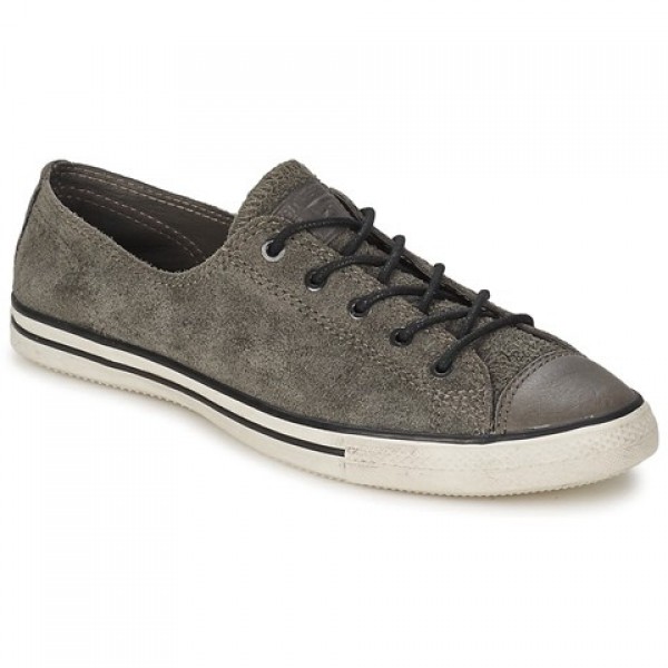 Converse All Star Fancy Leather Ox Anthracite Women's Shoes