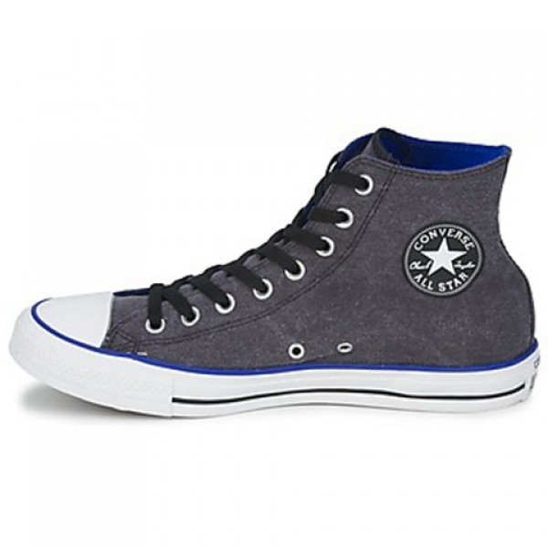 Converse All Star Washed Hi Black Blue Men's Shoes