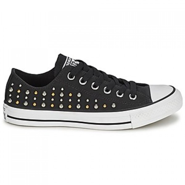 Converse All Star Studs Ox Black Women's Shoes