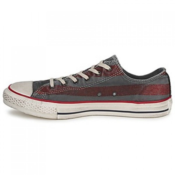 Converse All Star Premium Washed Flag Ox Anthracite Bordeaux Women's Shoes