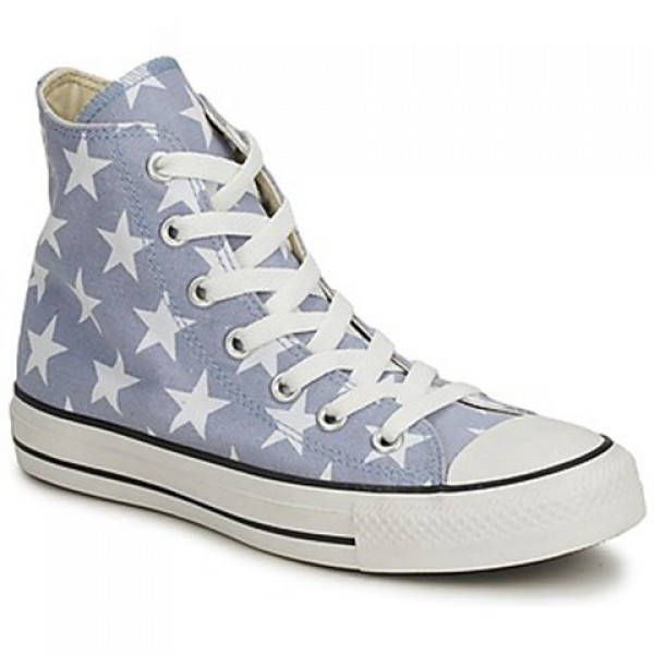 Converse All Star Big Star Print Hi Grey White Men's Shoes