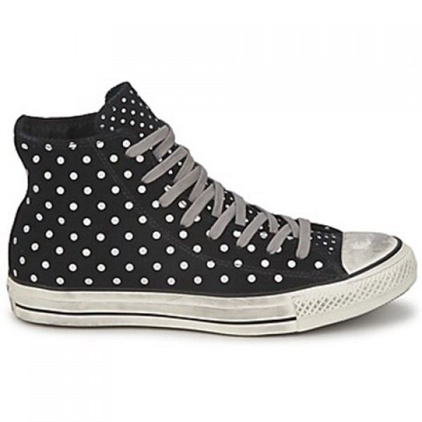 Converse All Star Printed Suede Hi Black Women's Shoes