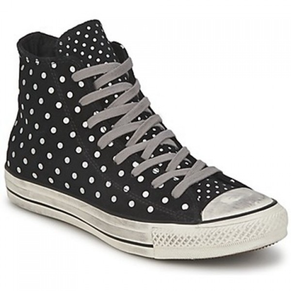 Converse All Star Printed Suede Hi Black Women's Shoes