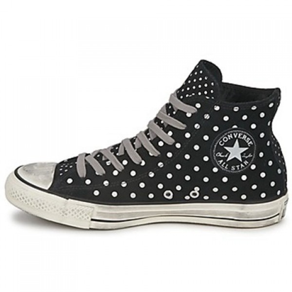 Converse All Star Printed Suede Hi Black Women's Shoes