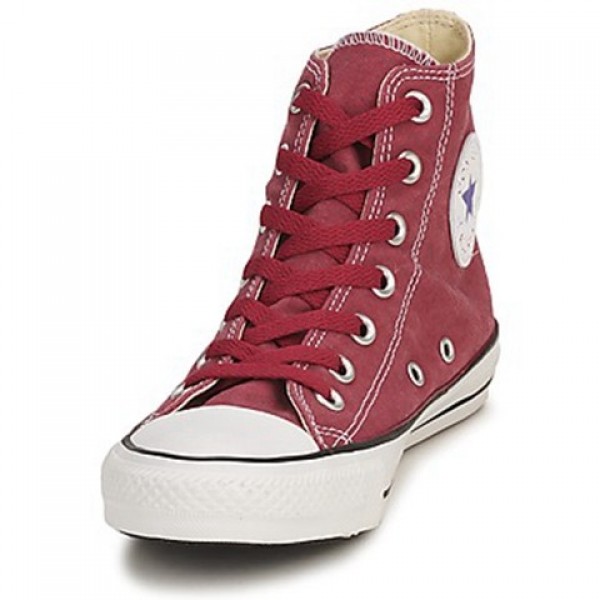 Converse All Star Basic Washed Hi Red Brick Women's Shoes