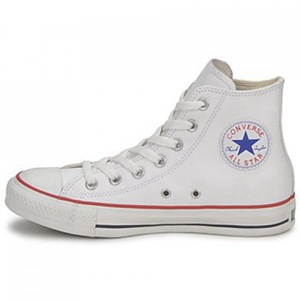 Converse All Star Leather Hi White Women's Shoes