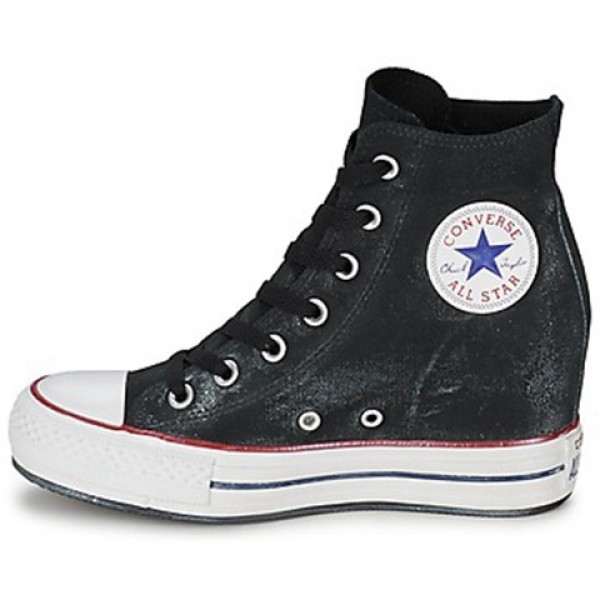 Converse All Star Platform Plus Star Playerarkle Wall Starhed Hi Black Women's Shoes