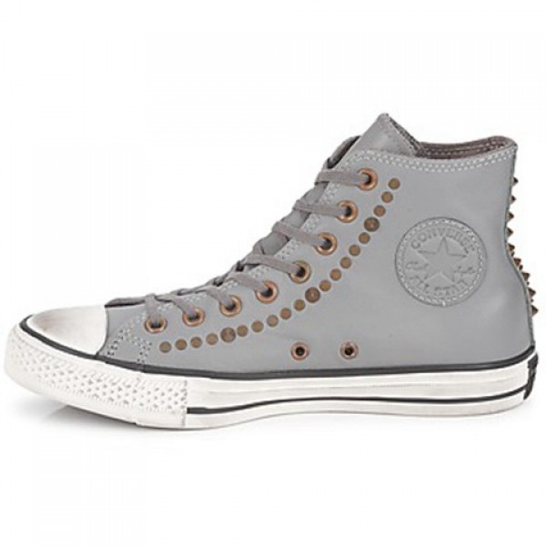 Converse All Star RC Leather Studded Hi Gray Women's Shoes