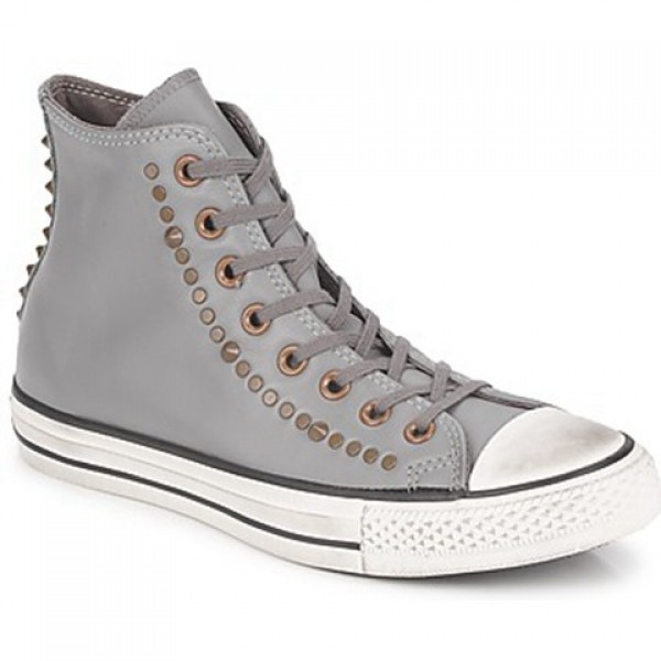 Converse All Star RC Leather Studded Hi Gray Women's Shoes