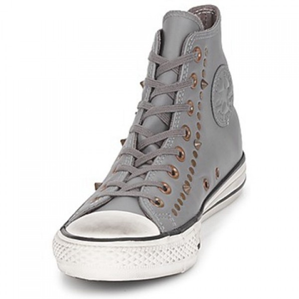 Converse All Star RC Leather Studded Hi Gray Women's Shoes