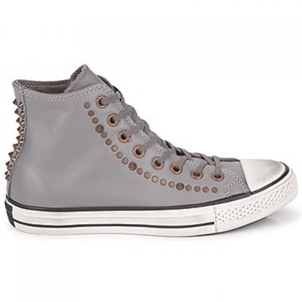 Converse All Star RC Leather Studded Hi Gray Women...