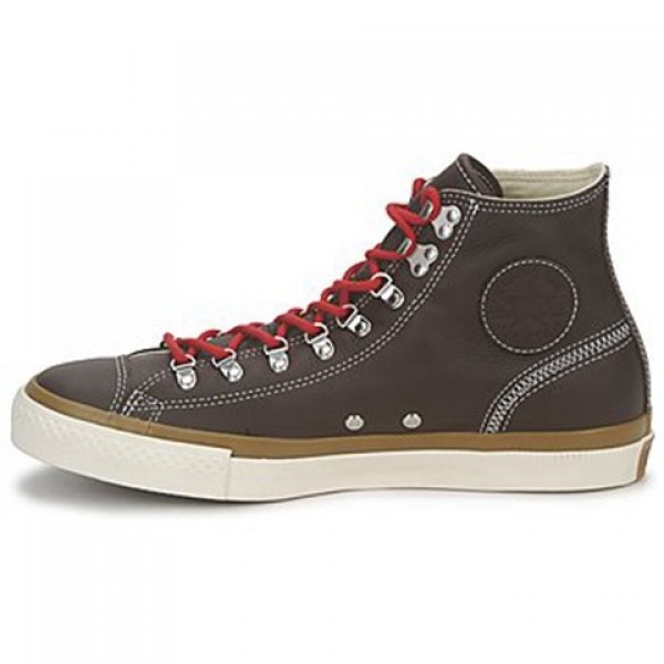 Converse All Star Leather Hiker Hi Brown Women's Shoes