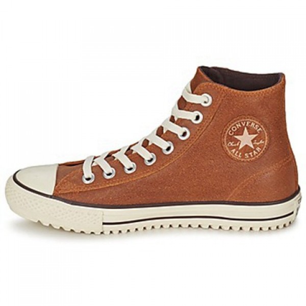 Converse All Star Boot Vintage Leather Hi Brown Women's Shoes
