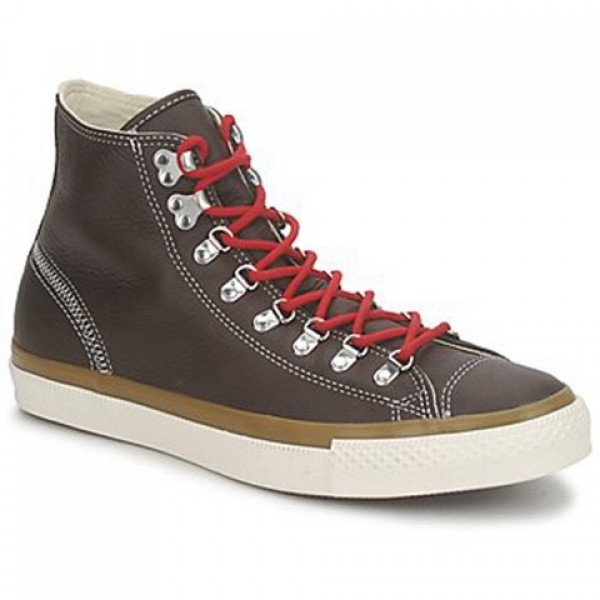 Converse All Star Leather Hiker Hi Brown Women's Shoes