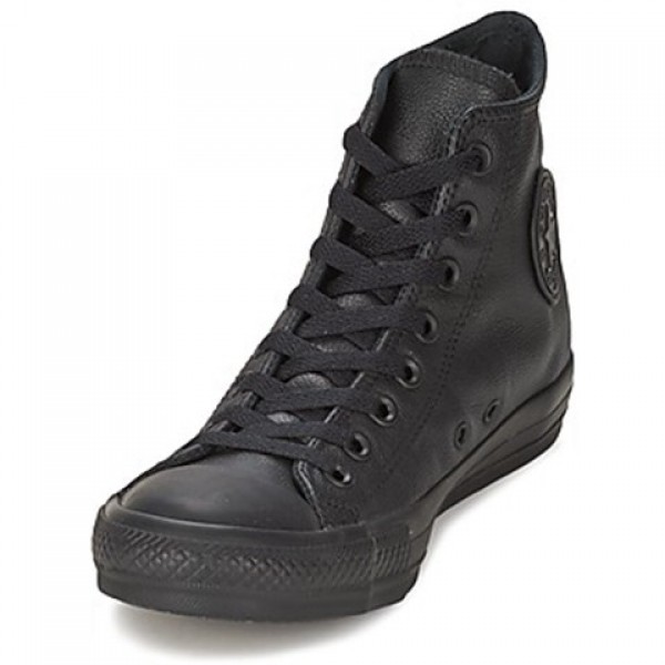 Converse All Star Leather Hi Black Women's Shoes