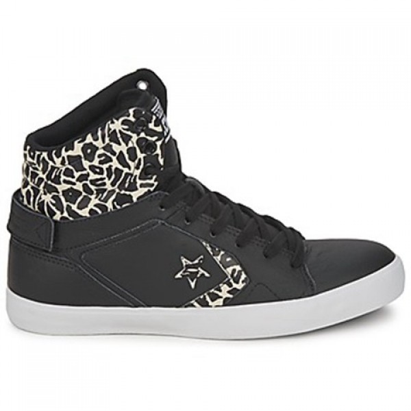 Converse All Star Mid Black Beige Women's Shoes