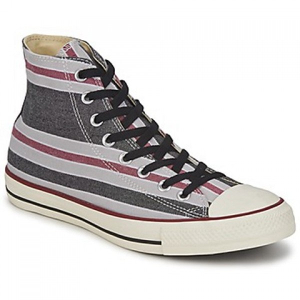 Converse All Star Season Hi Black Bordeaux Grey Women's Shoes
