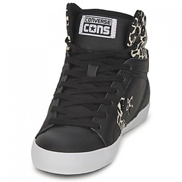 Converse All Star Mid Black Beige Women's Shoes