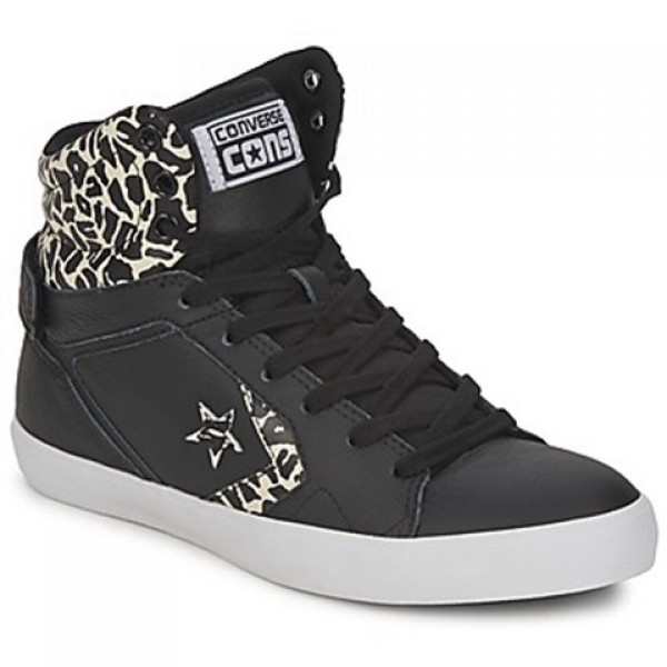 Converse All Star Mid Black Beige Women's Shoes