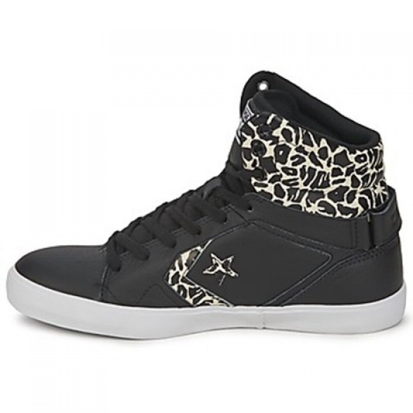 Converse All Star Mid Black Beige Women's Shoes