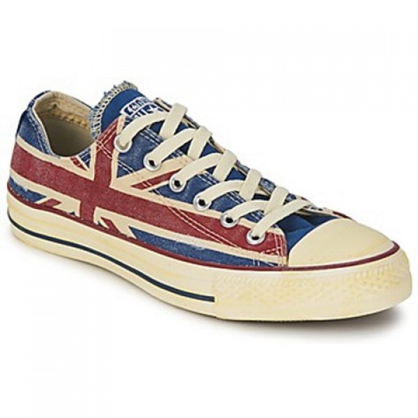 Converse All Star Union Jack White Blue Red Women's Shoes