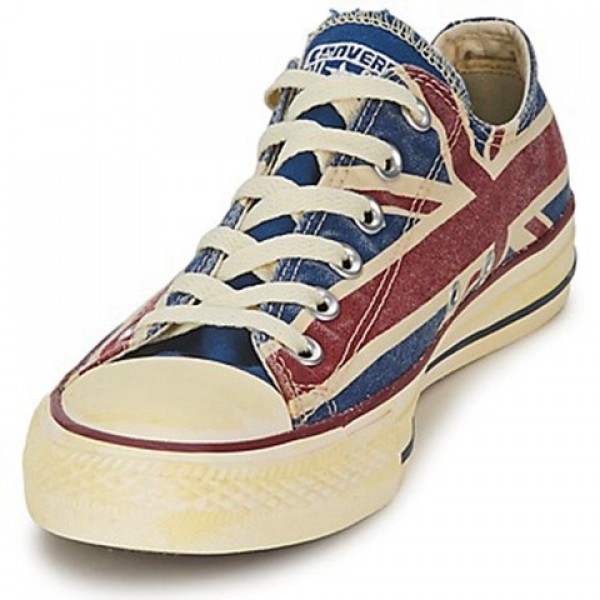 Converse All Star Union Jack White Blue Red Women's Shoes