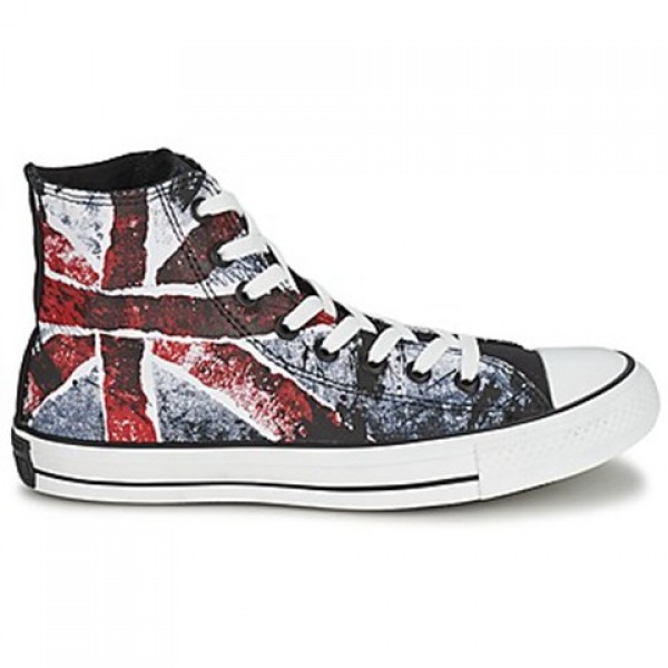 Converse All Star Destroyed UK Flag Hi White Blue ...