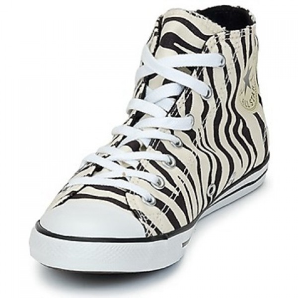 Converse All Star Dainty Zebra Mid raw Black Women's Shoes