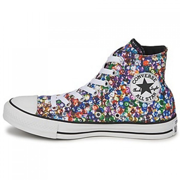 Converse All Star Sequin Hi Printed Women's Shoes