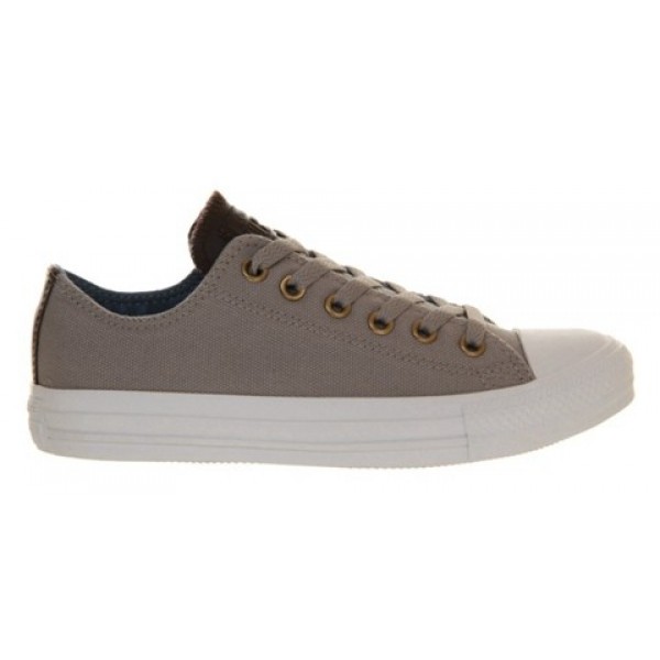 Converse All Star Low Drizzle Grey Brown Leather Unisex Shoes