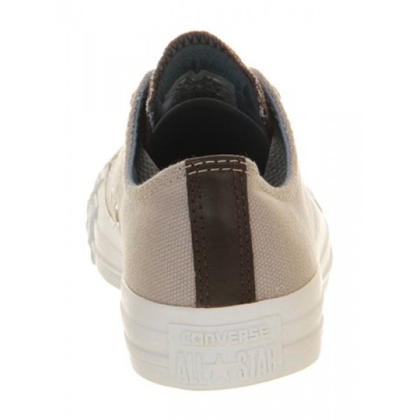 Converse All Star Low Drizzle Grey Brown Leather Unisex Shoes
