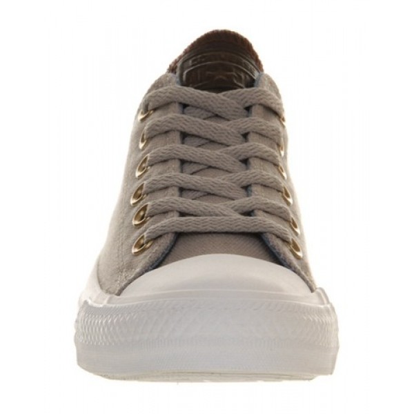 Converse All Star Low Drizzle Grey Brown Leather Unisex Shoes