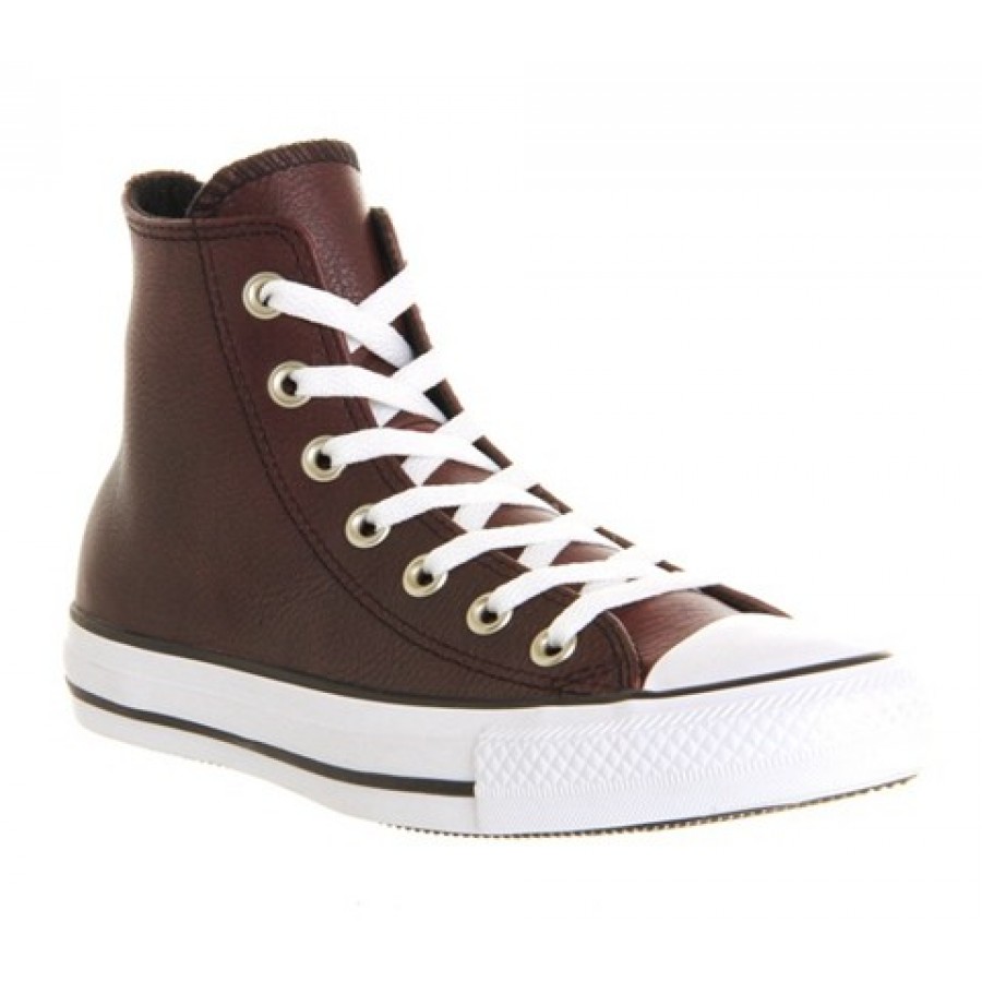 Converse All Star Hi Leather Burgundy Burnished Unisex Shoes - M00000224
