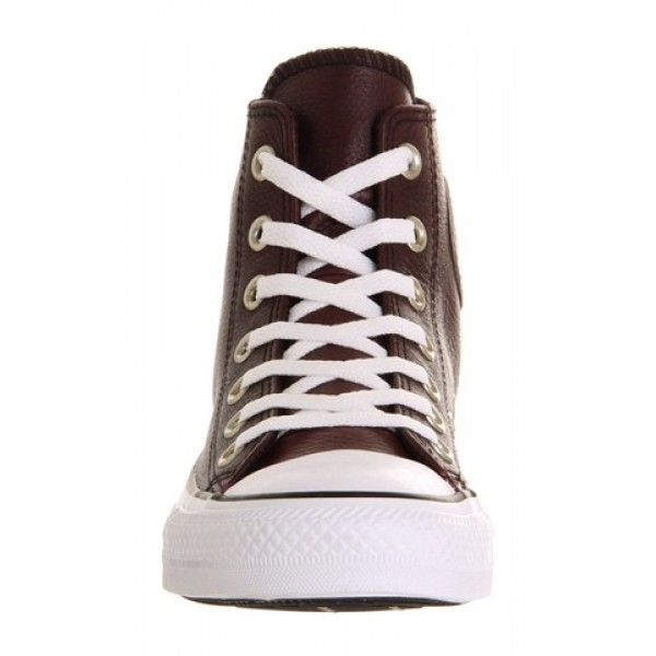 Converse All Star Hi Leather Burgundy Burnished Unisex Shoes