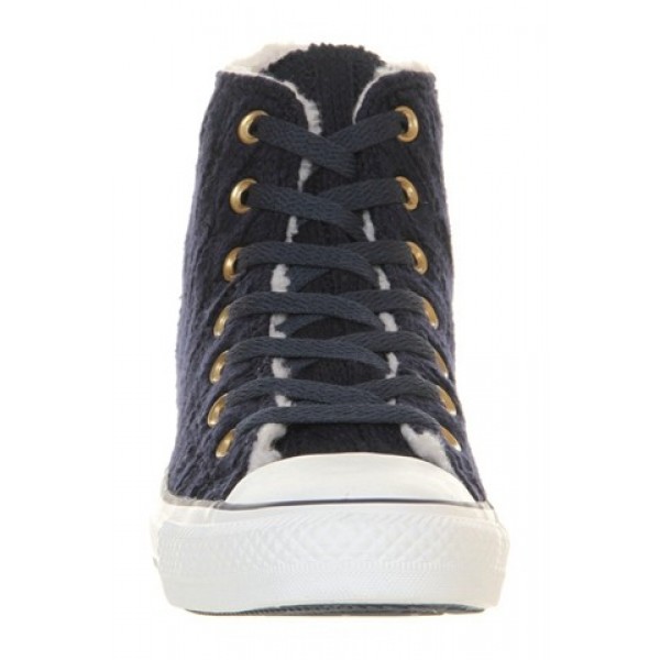 Converse All Star Hi Navy Cardy Shearling Unisex Shoes