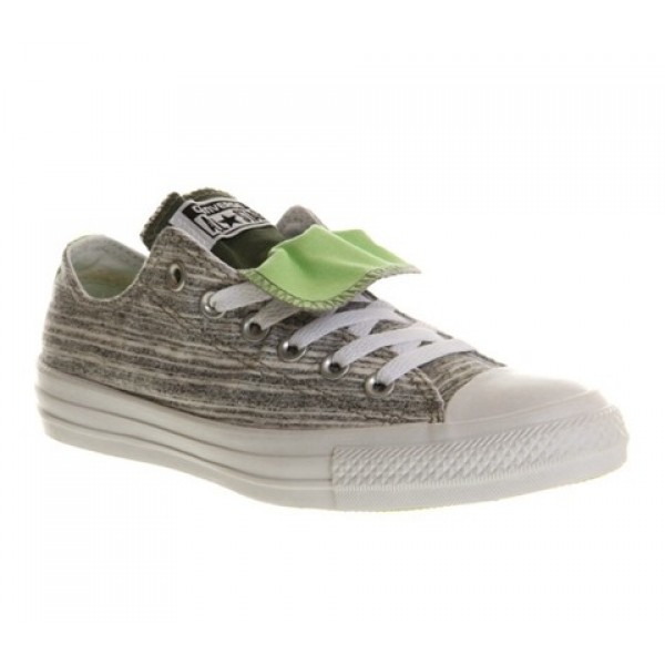 Converse All Star Low Double Tongue Charcoal Marl ...