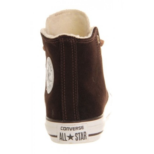 Converse All Star Hi Double Tongue Chocolate Shearling Exclusive Unisex Shoes